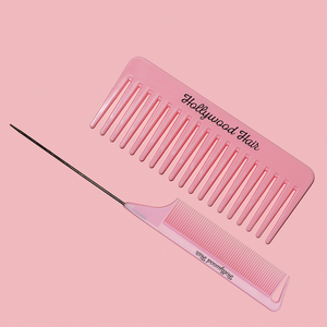 A wide comb for combing all types of hair