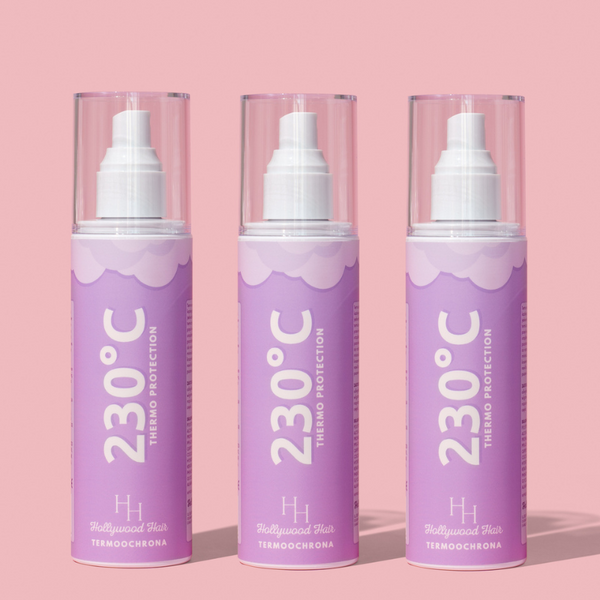 Spray Termoochronny do Włosów +230°C z Jedwabiem i Olejkiem Arganowym Hollywood Hair 200 ml