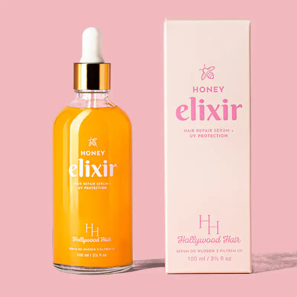HONEY ELIXIR, odżywcze serum do włosów z miodem i ochroną UV 100 ml - HollywoodHair