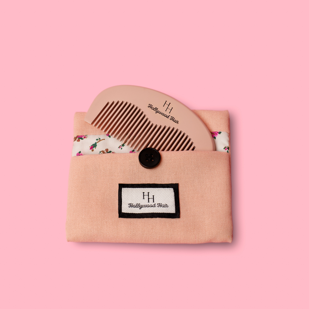 Wooden mini comb - for all hair types