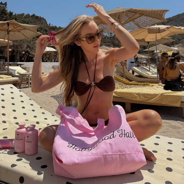 BOLSA PARA EL PELO HOLLYWOOD DE EDICIÓN LIMITADA - Incluye un mini pañuelo de bolsillo