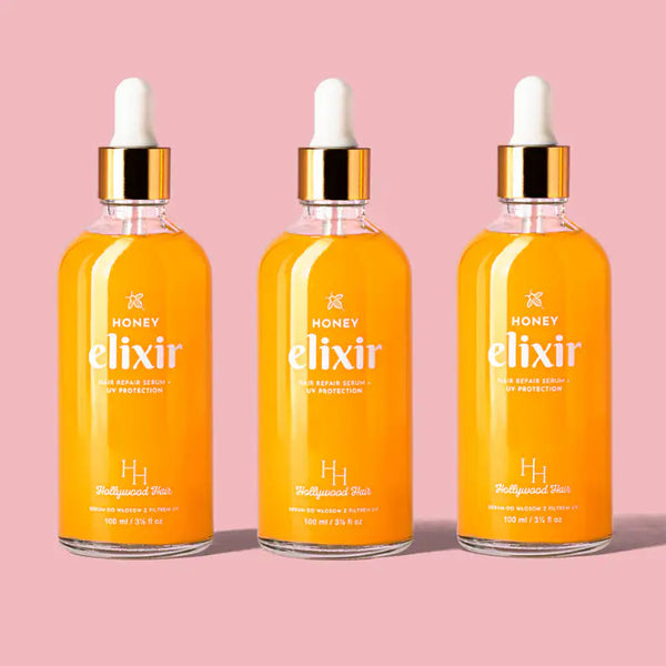 HONEY ELIXIR, odżywcze serum do włosów z miodem i ochroną UV 100 ml - HollywoodHair