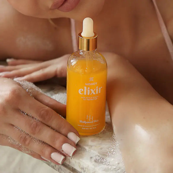 HONEY ELIXIR, odżywcze serum do włosów z miodem i ochroną UV 100 ml - HollywoodHair