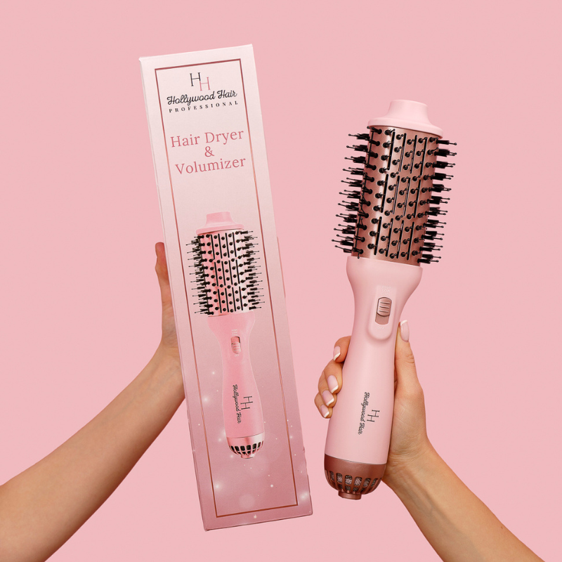 ¡VOLUMEN EXTRA! ¡El efecto del cabello levantado recién salido de la peluquería! Secador de pelo y rizador