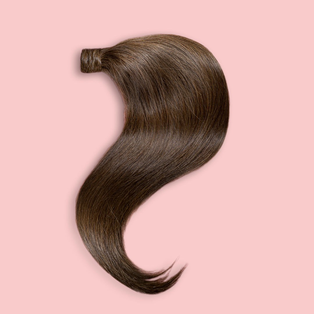 PONY NATURAL 50-70 CM #4 y #8B MARRÓN OSCURO CON REFLEJOS