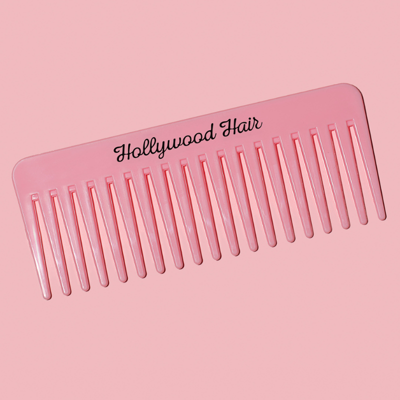 A wide comb for combing all types of hair