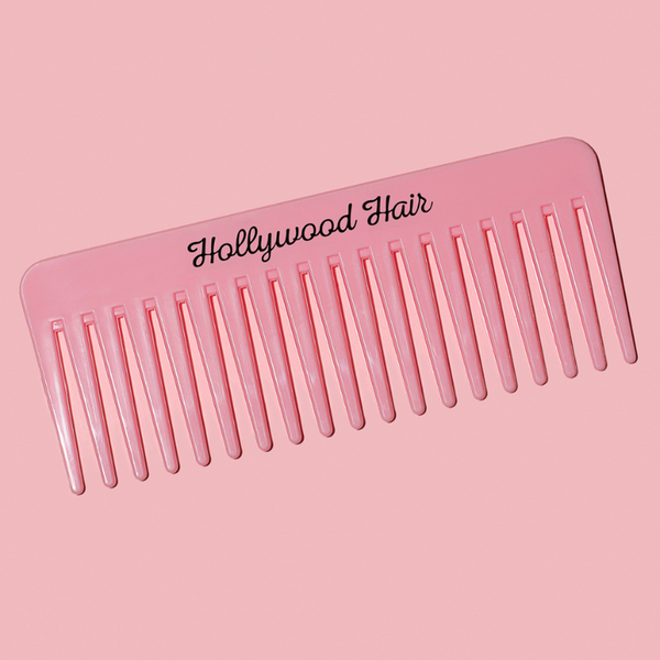 A wide comb for combing all types of hair