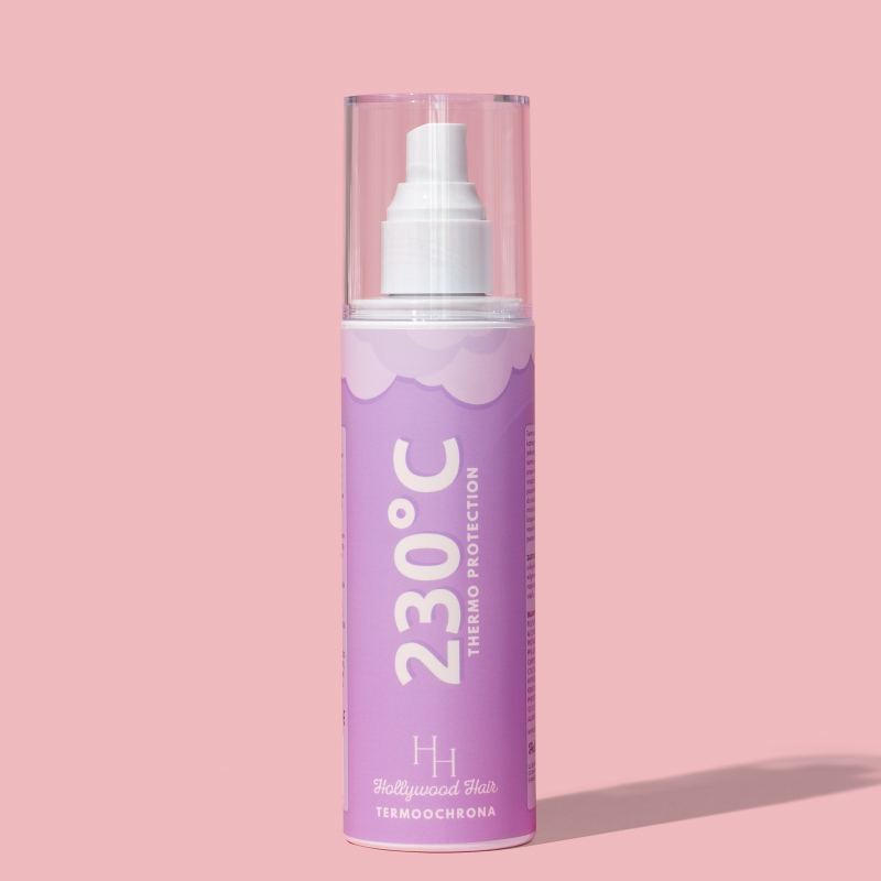 Spray protector térmico Hollywood Hair +230°C con seda y aceite de argán 200 ml