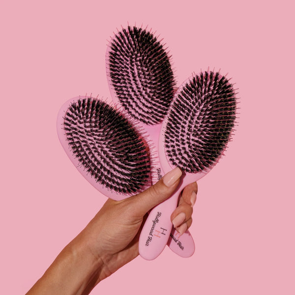 Hollywood Hair Smooth Pink Brush – Profesjonalna Szczotka Rozczesująca i Wygładzająca